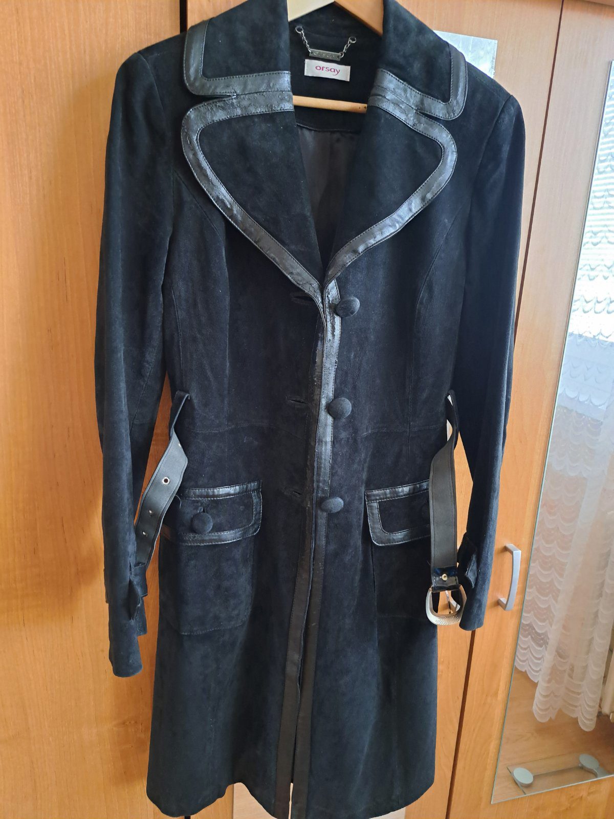 Semišový kabát Orsay, vel.38